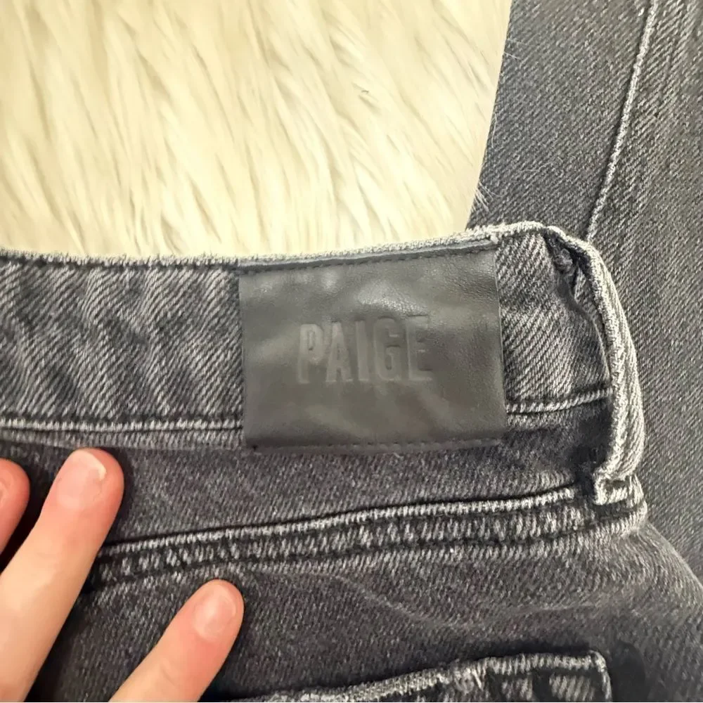 PAIGE Noella Black High-Rise Straight Leg Jeans - Size 26